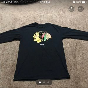 Black hawks men’s shirt
